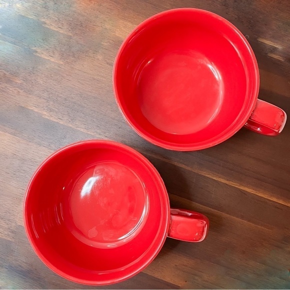Starbucks 2023 Holiday Red Ribbon Bow Mugs – Set of 2 (New) - Picture 3 of 4